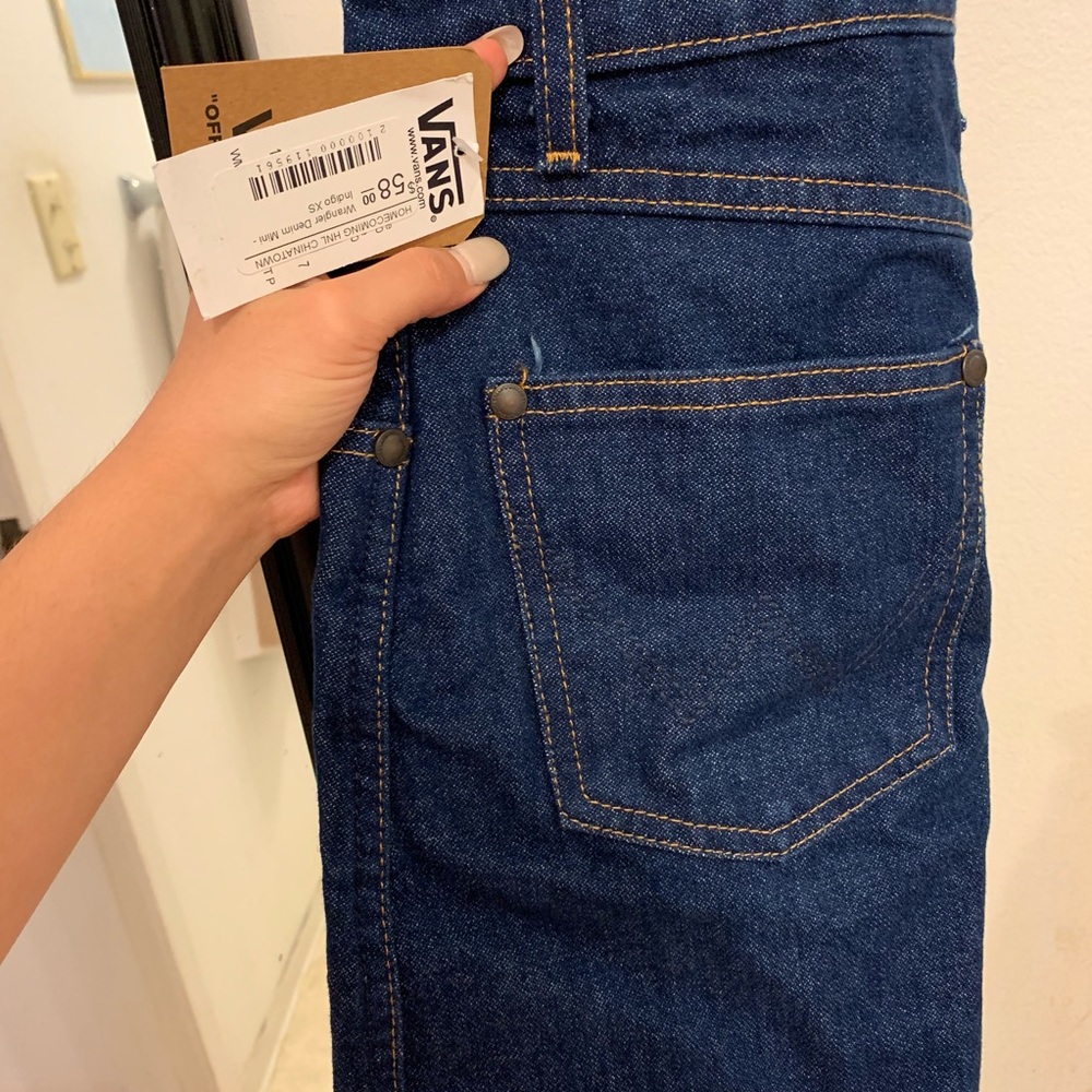 NWT Vans x Wrangler Denim A-Line Skirt in Indigo - Picture 6 of 8